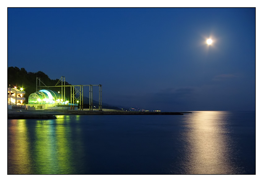 photo "Star by name the Moon" tags: landscape, night, water