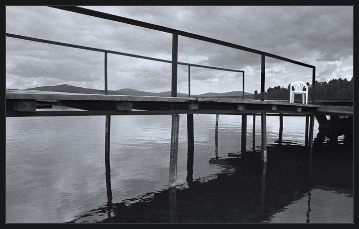 photo "Empty pier" tags: landscape, sunset, water