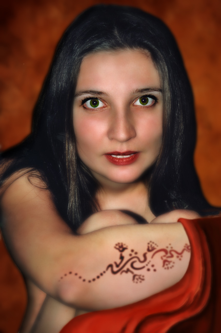 photo "tattoo" tags: portrait, montage, woman