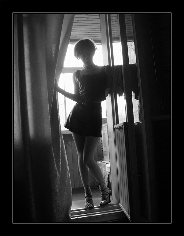 photo "Fleeting vision" tags: portrait, black&white, woman