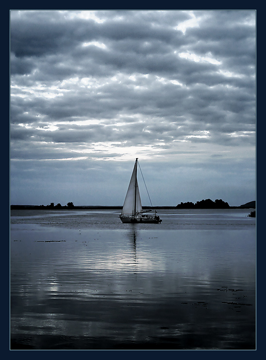 photo "Еvening calm" tags: landscape, clouds, water