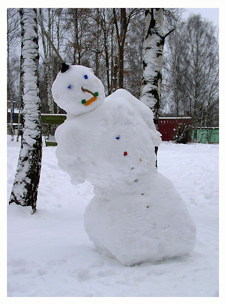 photo "snow-man" tags: landscape, nature, winter