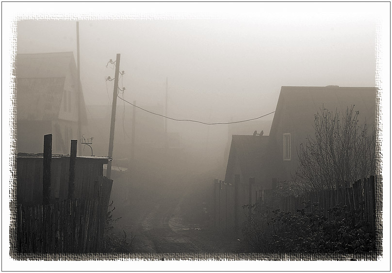 photo "Morning..." tags: landscape, black&white, 