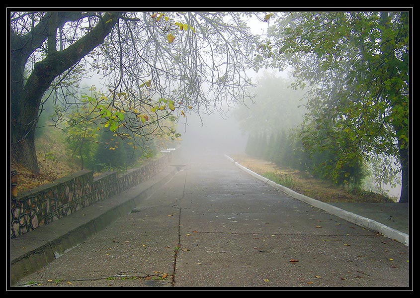 фото "Туманное утро - II" метки: пейзаж, осень