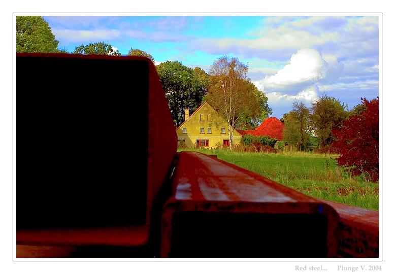 photo "Red steel..." tags: landscape, montage, autumn