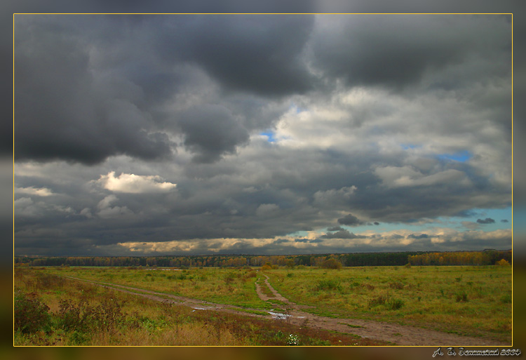 photo "Here and autumn..." tags: landscape, autumn, clouds