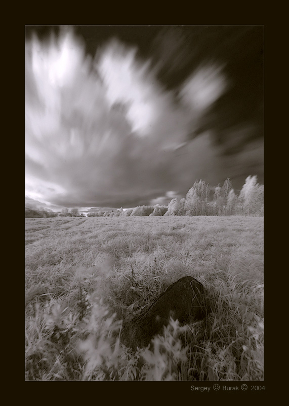 photo "Landscape in an IR spectrum – 4" tags: landscape, black&white, clouds