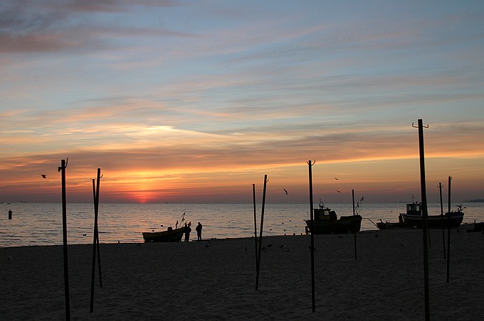 фото "Fishermen and Sunrise" метки: пейзаж, 