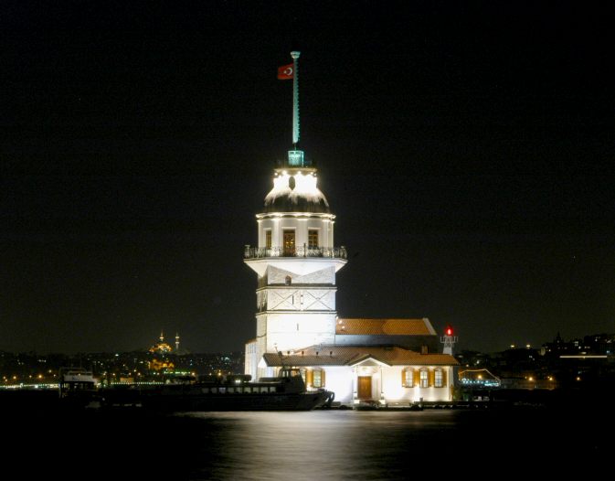 фото "Maiden Tower" метки: архитектура, пейзаж, ночь