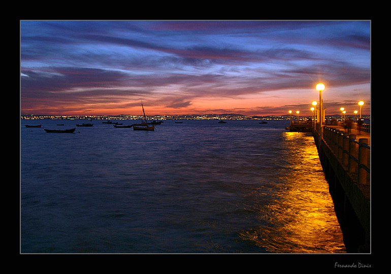 фото "Golden light in blue sea" метки: пейзаж, архитектура, вода