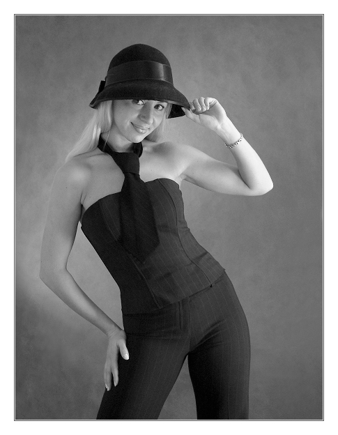 photo "-- Lenochka --" tags: portrait, black&white, woman