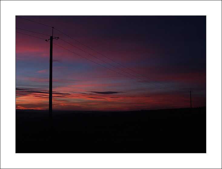 photo "Line of a colour transfer" tags: landscape, sunset