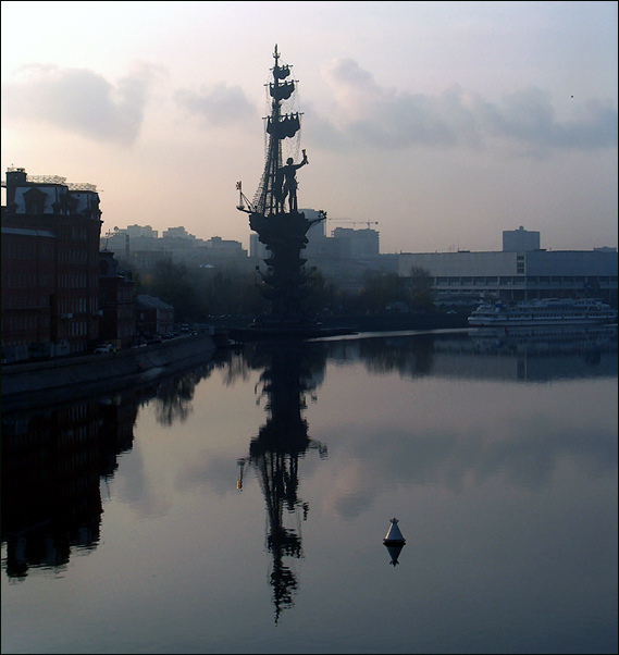 photo "Foggy morning" tags: architecture, landscape, water