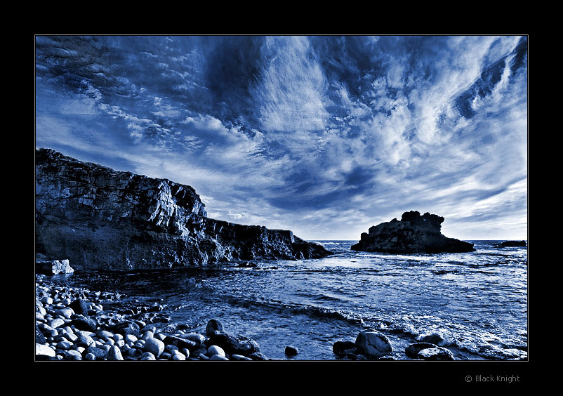 photo "Rock & Blues" tags: landscape, clouds, water