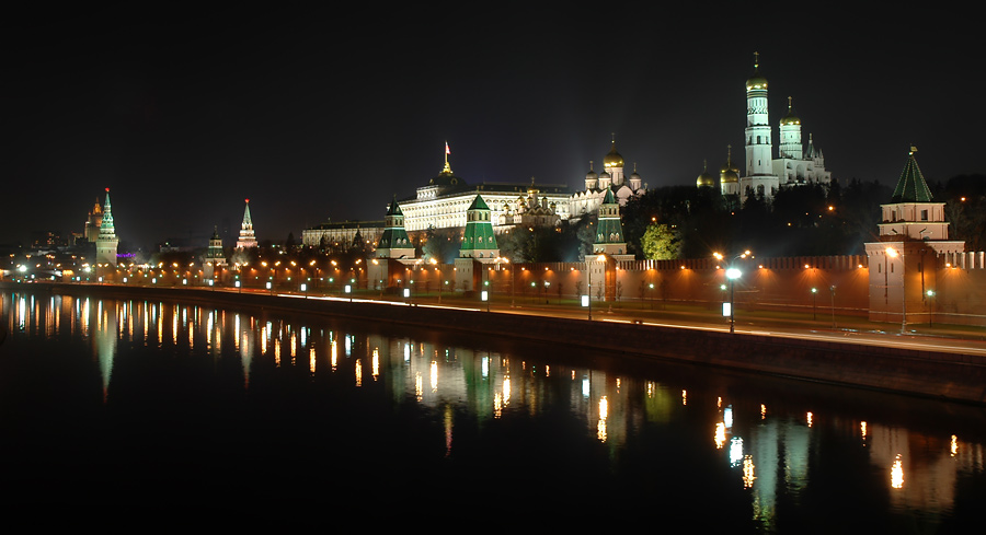 фото "Московские огни (часть 1)" метки: архитектура, пейзаж, ночь