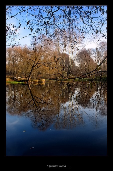 photo "Deep sky ....." tags: landscape, forest, water