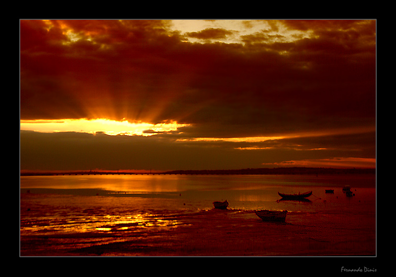 photo "Red day" tags: landscape, sunset, water