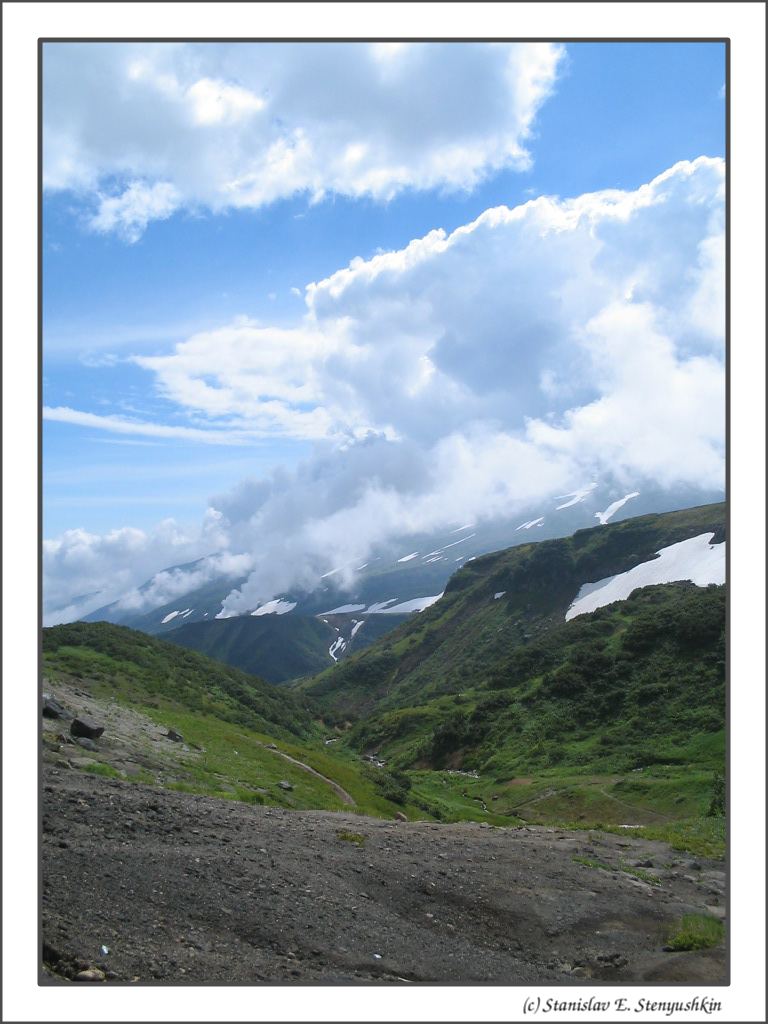 photo "Here do clouds #2 - slope" tags: landscape, clouds, mountains