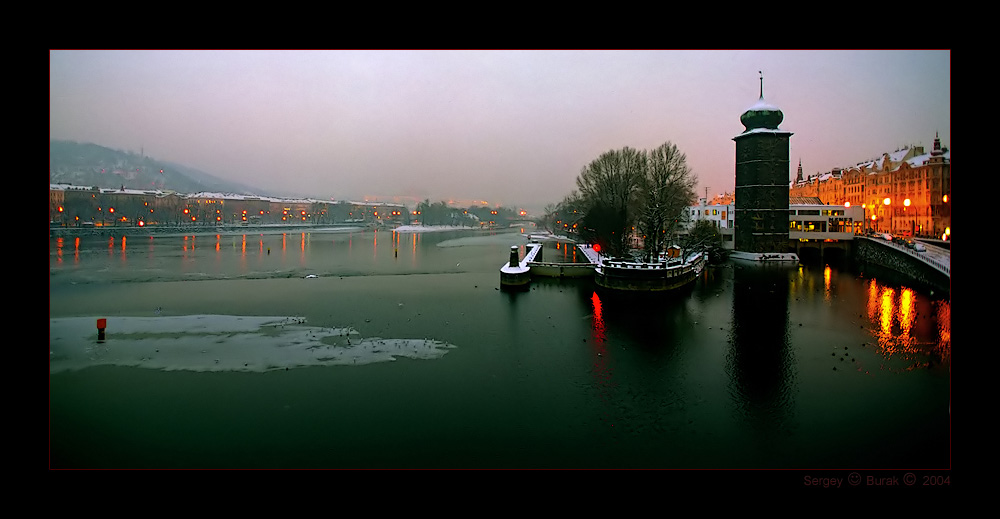 photo "Vltava with Jiraskuv the bridge" tags: architecture, travel, landscape, Europe