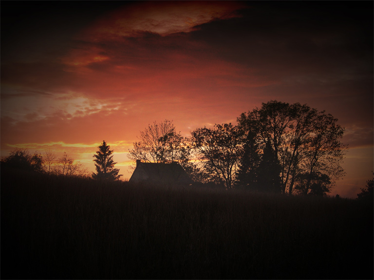 photo "evening" tags: landscape, autumn, sunset