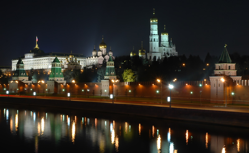 фото "Московские огни (часть 5)" метки: архитектура, пейзаж, ночь