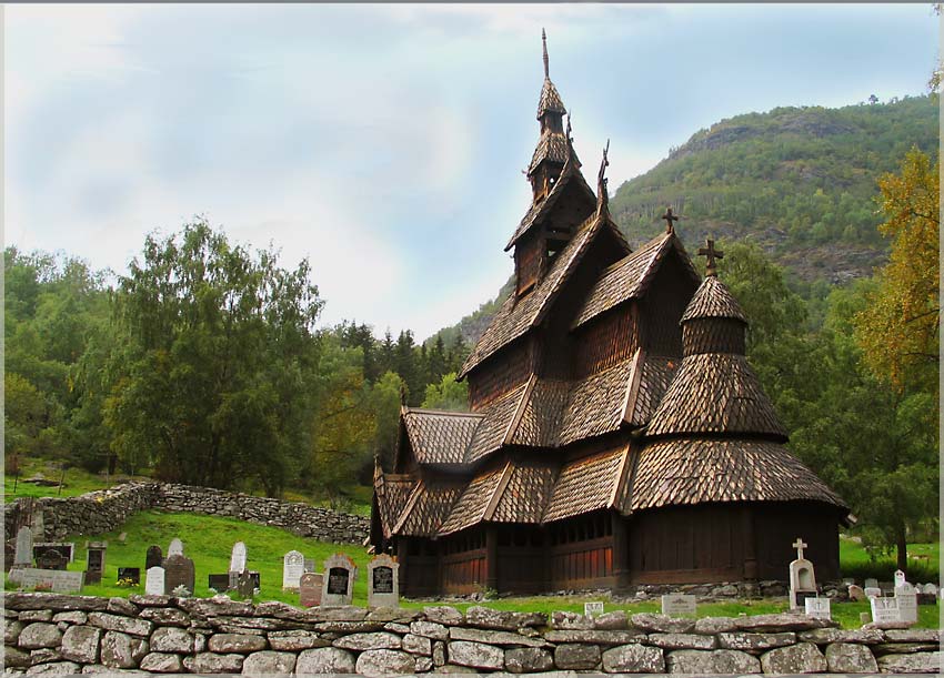 photo "Stave church, Borgund. Norway" tags: travel, Europe