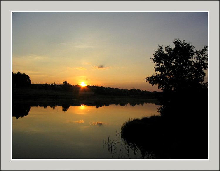 photo "voshod nad ozerom" tags: landscape, sunset