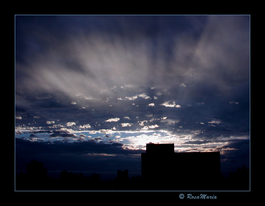 photo "Blue Down" tags: travel, landscape, South America, sunset