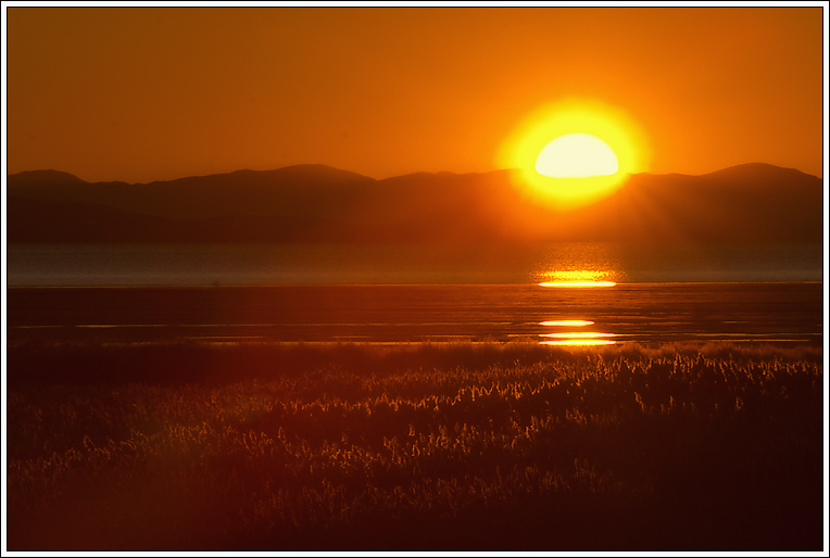 photo "Sunset on the Antelope Island." tags: misc., 