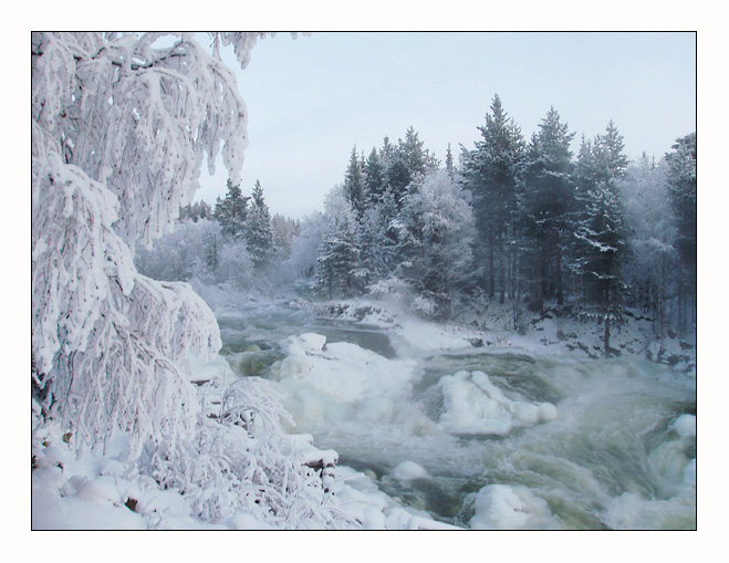 photo "Waterfall." tags: landscape, water, winter