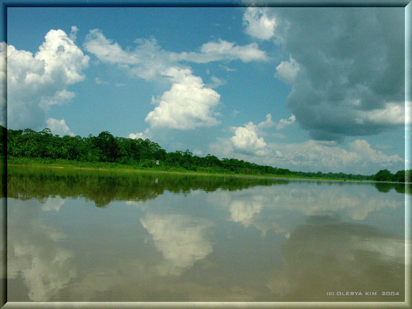 photo "The Amazon River" tags: landscape, clouds, water