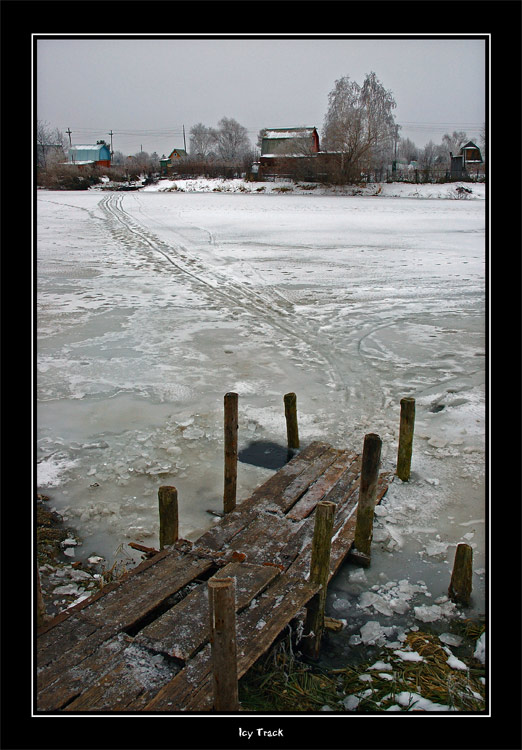 photo "Icy Track" tags: landscape, autumn, water