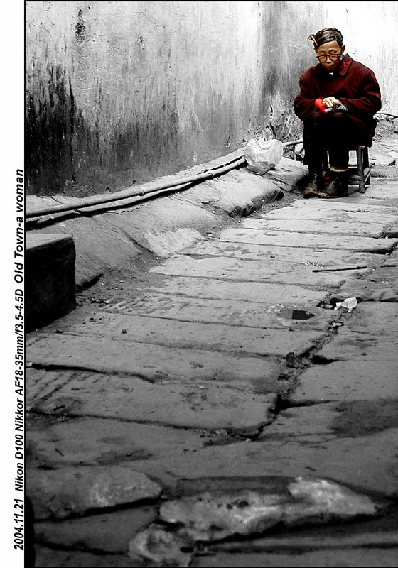 фото "Old Town-Woman(2)" метки: путешествия, Азия