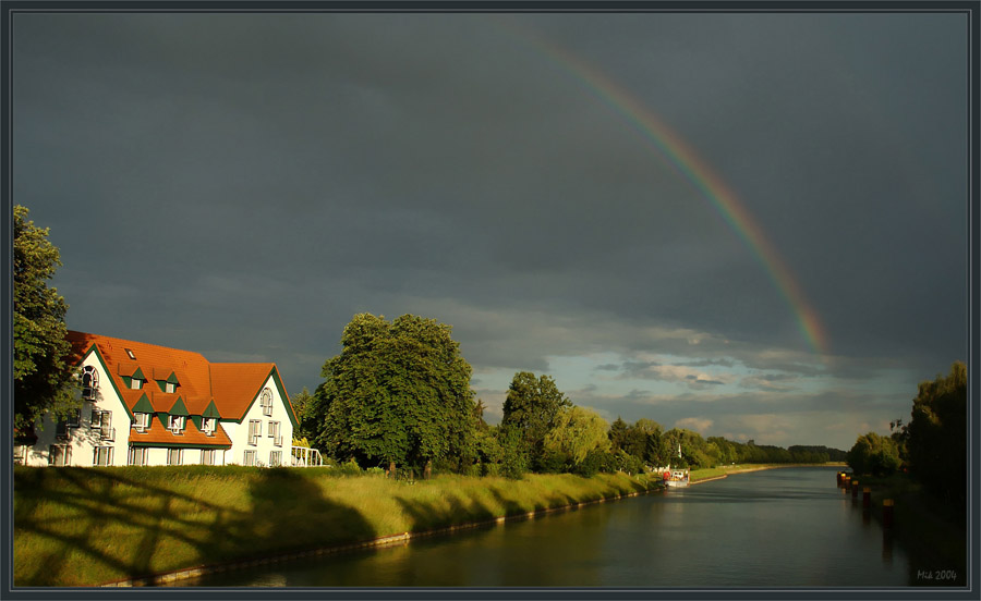 photo "Rainbow (Muensterland, Germany)" tags: landscape, water