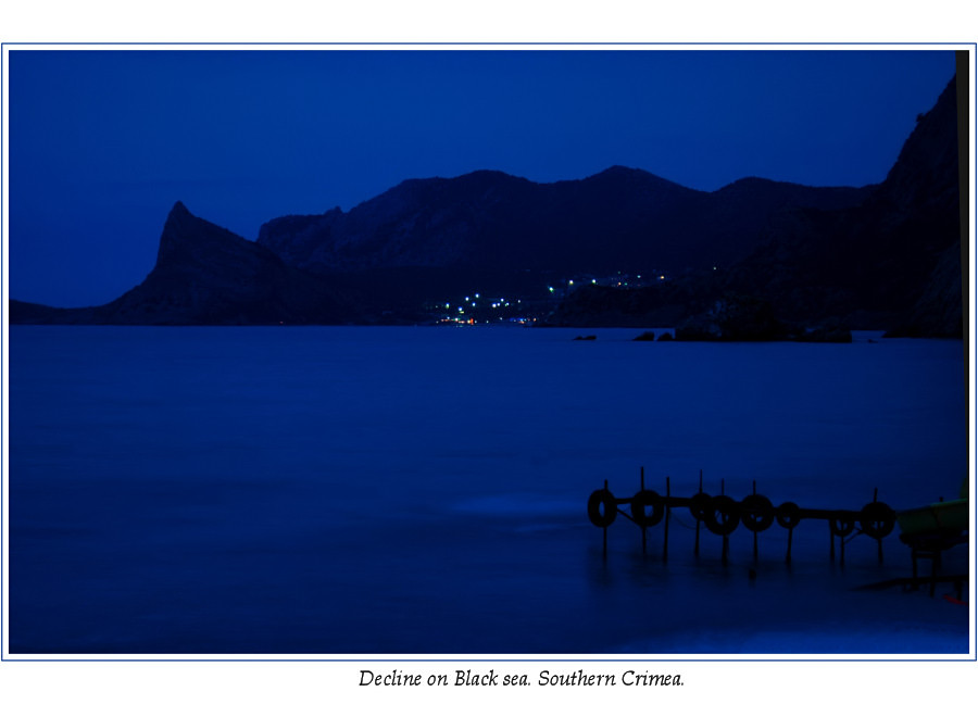 photo "Night on Black sea. Southern Crimea." tags: landscape, water