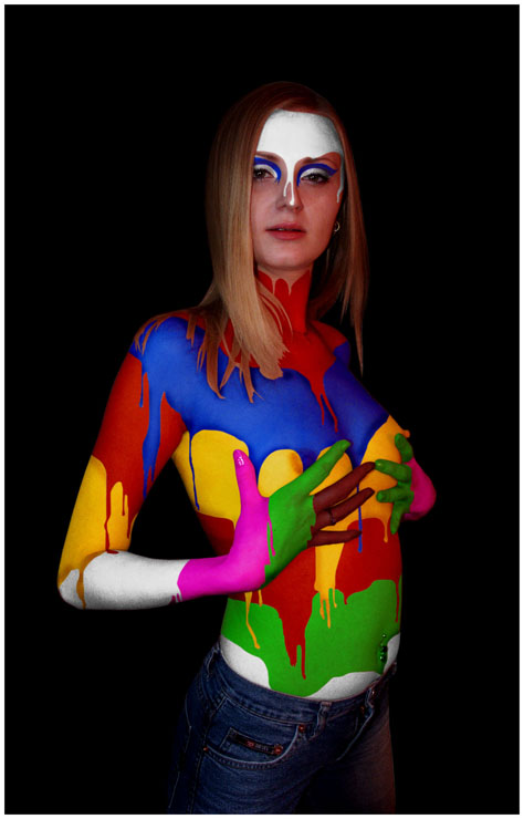 photo "neon" tags: nude, portrait, woman