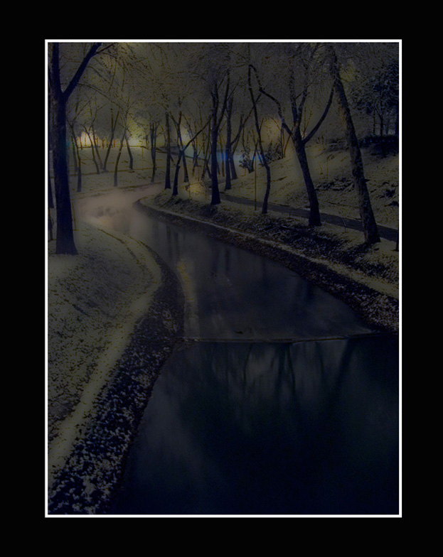 photo "Winter, night..." tags: landscape, winter