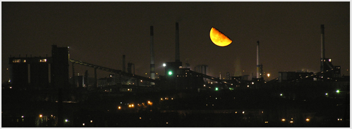 photo "The Donetsk chemical plant." tags: landscape, night