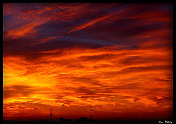 photo "Burning sky" tags: landscape, sunset