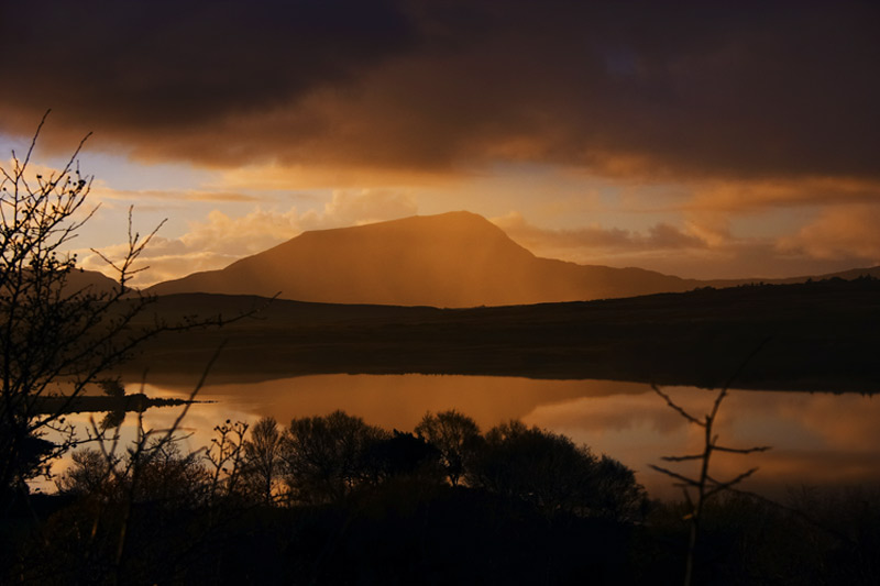 photo "mountain at sunset" tags: landscape, sunset