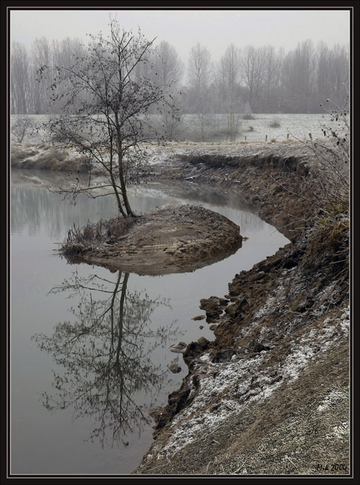 фото "Островок" метки: пейзаж, вода, зима