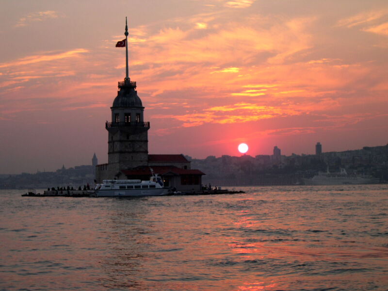 фото "Istanbul at sunset" метки: пейзаж, архитектура, закат