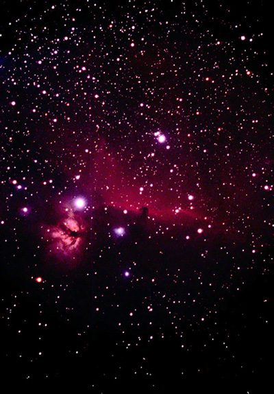 photo "Horseheadnebulae region" tags: landscape, night