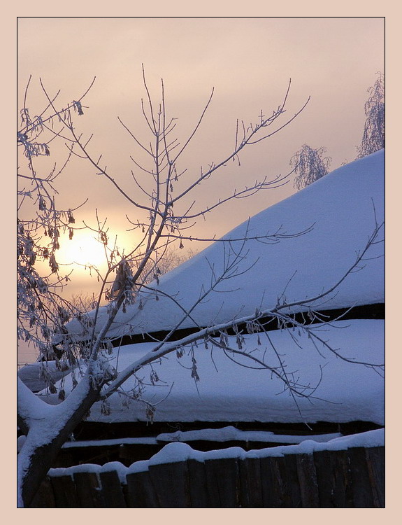 photo "Frosty morning" tags: landscape, sunset, winter