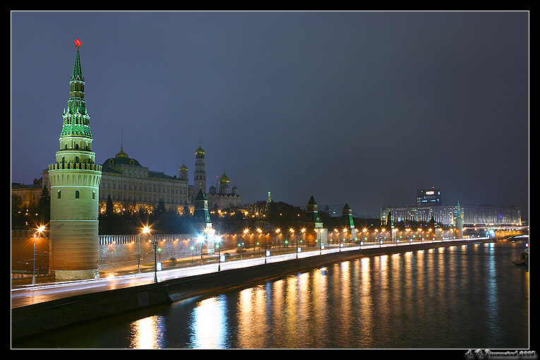 фото "Москва. Кремль. Ночь." метки: архитектура, пейзаж, ночь