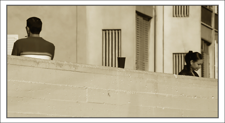 photo "Street Tango. Introduction..." tags: genre, black&white, 