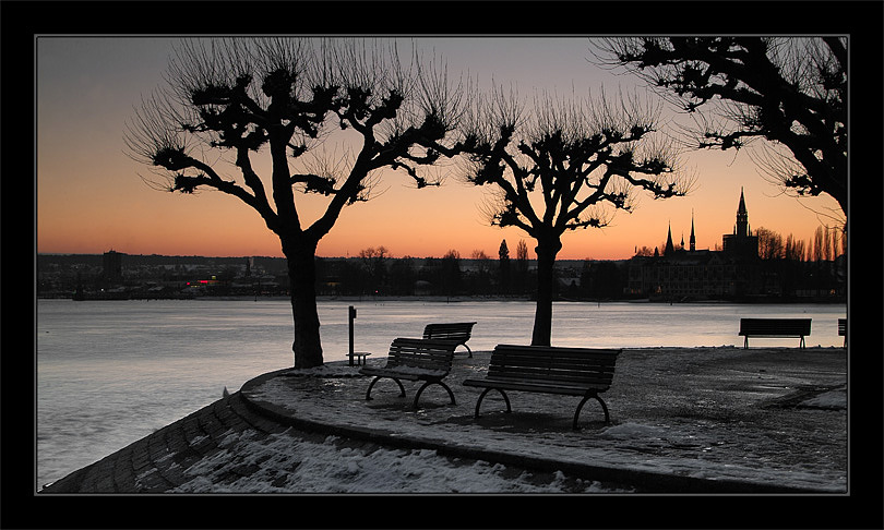 photo "Rhine River in December" tags: landscape, architecture, winter