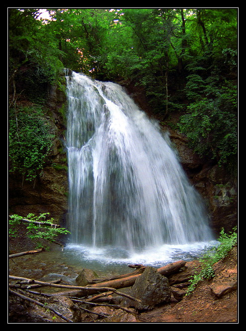 photo "Falls "Cremasto Nero"" tags: landscape, forest, water