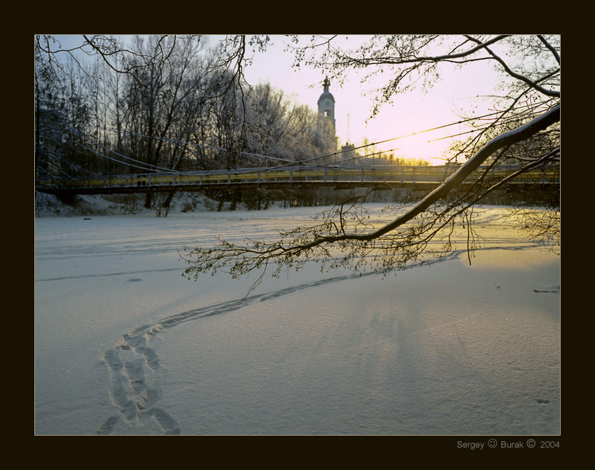 photo "The river Satis – in the Winter" tags: landscape, sunset, winter