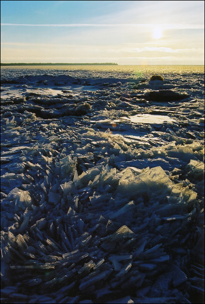 фото "Лёд" метки: пейзаж, закат, зима